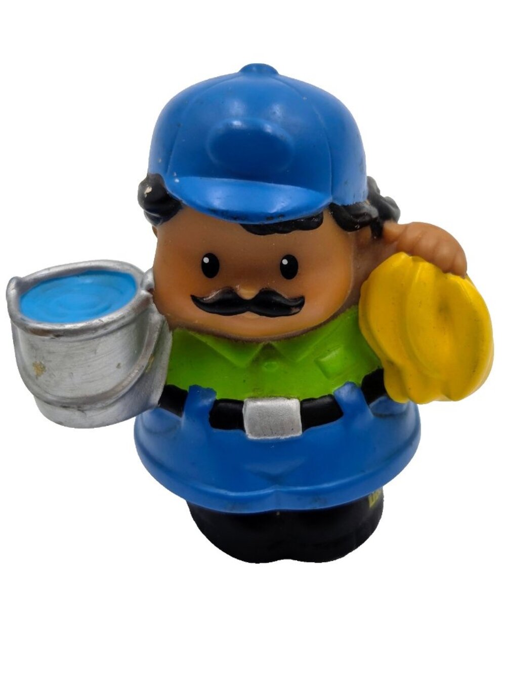Fisher Price Little People Zoo Keeper Bananas Water Bucket Hispanic Toy Read